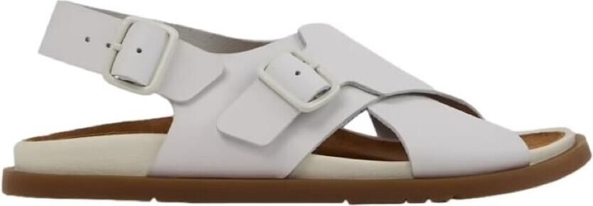 Camper Platte sandalen Lluc Sandals White