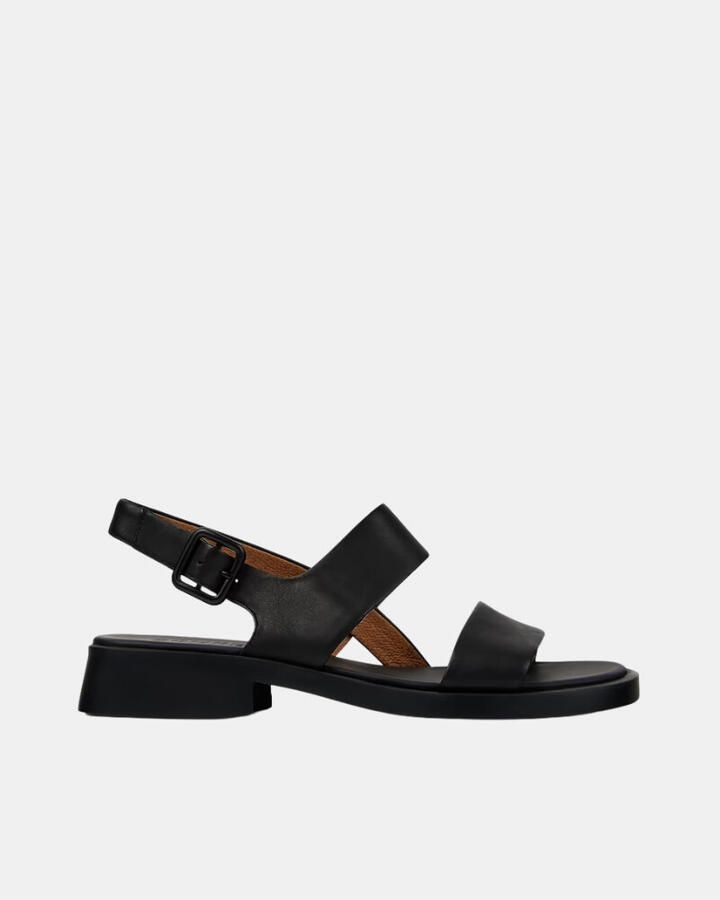 Camper Zwarte platte sandalen voor vrouwen Black Dames - Foto 4