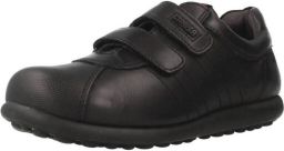 Camper Comfortable Leather Shoes with Hook and Loop Closure for Everyday Wear