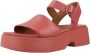Camper Stijlvolle Platte Sandalen Red Dames - Thumbnail 3