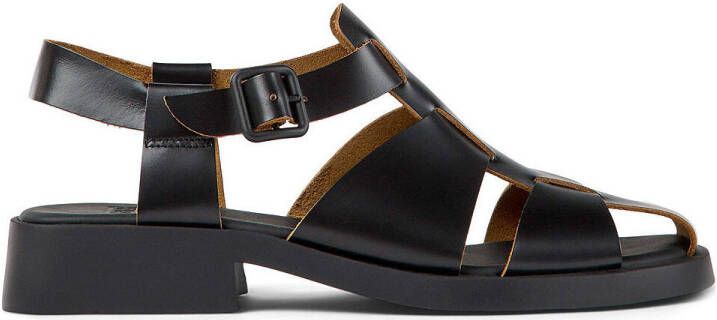 Camper Zwarte Platte Sandalen voor Vrouwen Black Dames - Foto 4