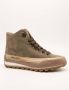 Candice Cooper Leather and velour ankle sneakers Janis Strip Plus Chic Green Dames - Thumbnail 2