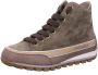 Candice Cooper Leather and velour ankle sneakers Janis Strip Plus Chic Green Dames - Thumbnail 2