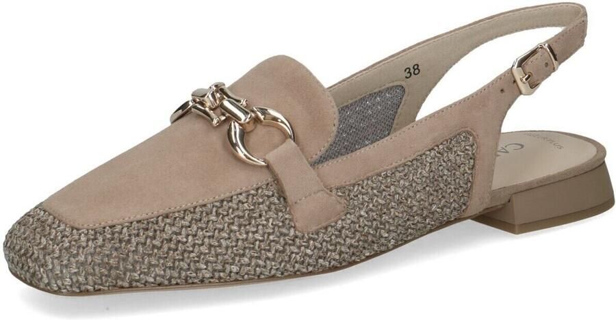 Caprice G Sandaletten Beige Leer en Suede Dames Beige - Foto 2