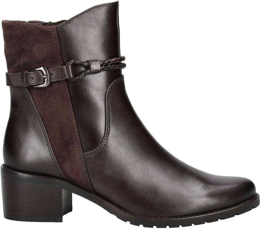 Caprice Laarsjes blokhak zakelijke schoen met gevlochten sierriempje - Foto 2