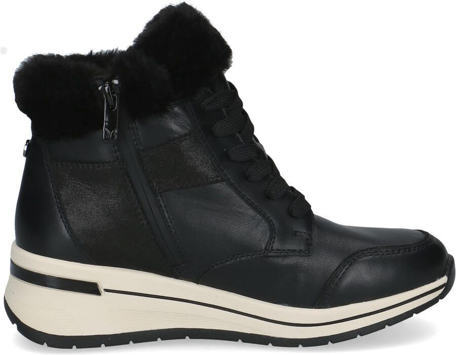 Caprice Zwarte Casual Gesloten Booties Dames Enkellaarzen Black