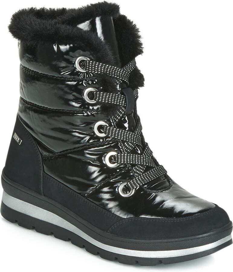 Caprice Hoge veterschoen Met Tex-membraan Zwart - Foto 2