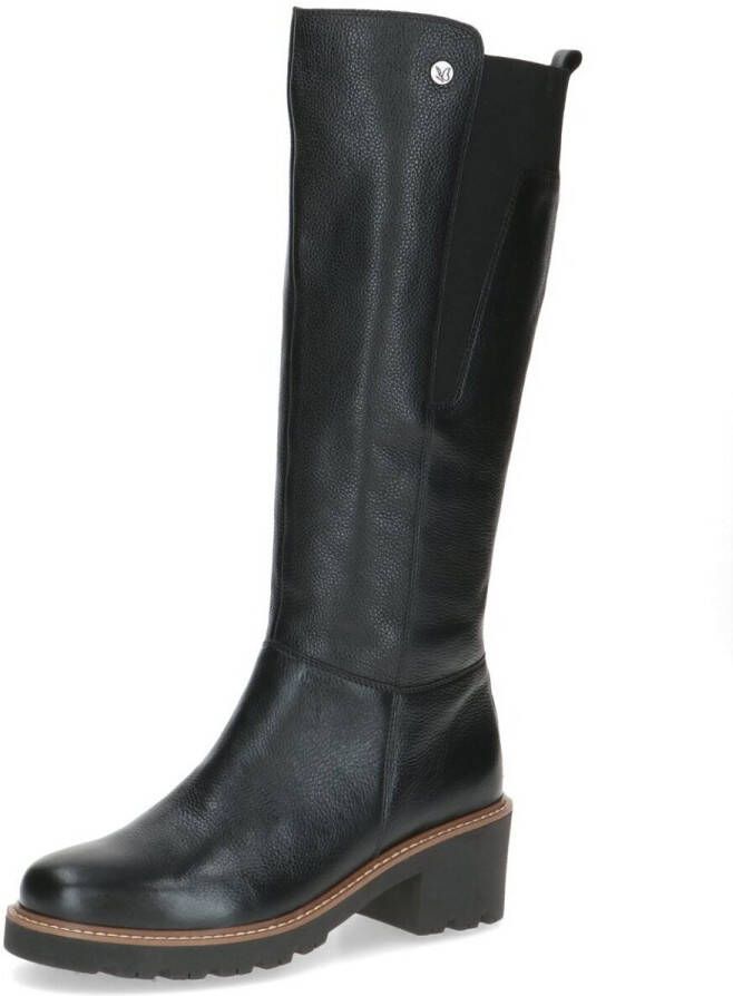 Caprice Laarzen blokhak lange laarzen met contrast-frame-naad