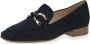 Caprice Norma suède loafers met gesp donkerblauw - Thumbnail 3