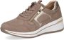 Caprice Sneakers met sleehak vrijetijdsschoen lage schoen veterschoen met contrastafwerking breedte h - Thumbnail 2