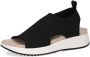 Caprice Zwarte Gebreide Casual Open Sandalen Black Dames - Thumbnail 9
