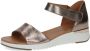 Caprice KANDY leren sandalen taupe metallic - Thumbnail 3