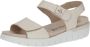 Caprice Beige Casual Open Platte Sandalen Beige Dames - Thumbnail 3