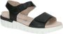 Caprice Zwarte Nappa Casual Open Sandalen Black Dames - Thumbnail 3
