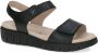 Caprice Zwarte Casual Open Platte Sandalen Black Dames - Thumbnail 10