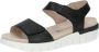 Caprice Zwarte Nappa Casual Open Sandalen Black Dames - Thumbnail 7