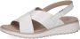 Caprice Witte Casual Open Platte Sandalen White Dames - Thumbnail 10