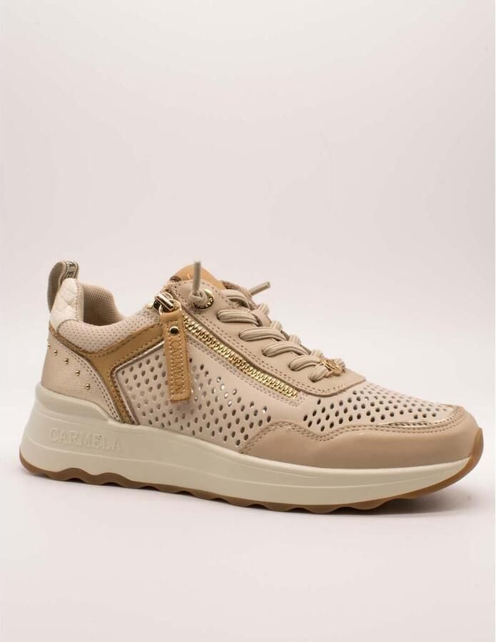 Carmela Lage Sneakers 163098-07 Beige