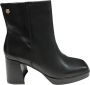 Carmela Leren enkellaarsjes met 9cm hak Black Dames - Thumbnail 2
