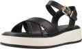 Carmela Sandalen met sleehak 162245c - Zwart