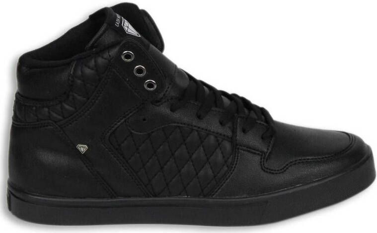 Cash Money Heren Schoenen Heren Sneaker High Jailor Full Black Pu Maten: