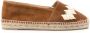Castañer Karen espadrille flats gemaakt in Spanje met splitleer en raffia hebben een gesloten neus. Brown Dames - Thumbnail 2