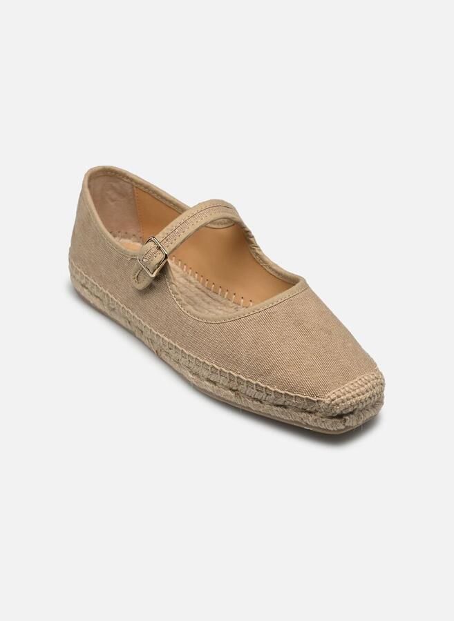 Castañer Beige Platte Espadrilles Beige Dames - Foto 2