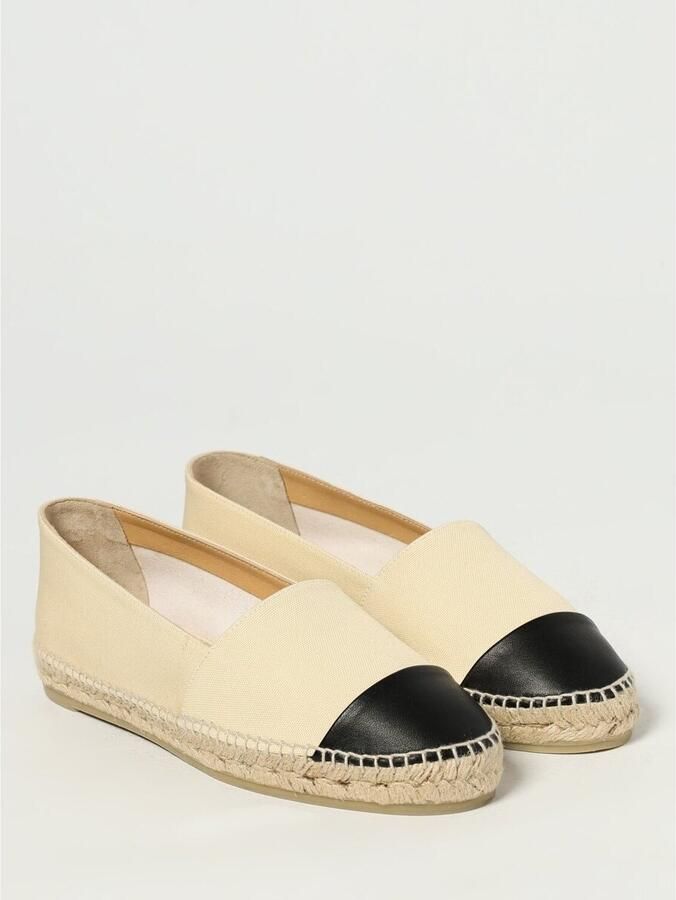 Castañer Zwarte platte espadrilles met zwarte neus Multicolor Dames - Foto 3