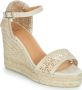 Castañer Balbine Sleehak Sandalen Beige Dames - Thumbnail 2