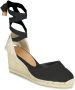 Castañer Zwarte Espadrille Sneakers met Enkelveters Black Dames - Thumbnail 2