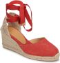Castañer Rode Carina Sneakers Red Dames - Thumbnail 2