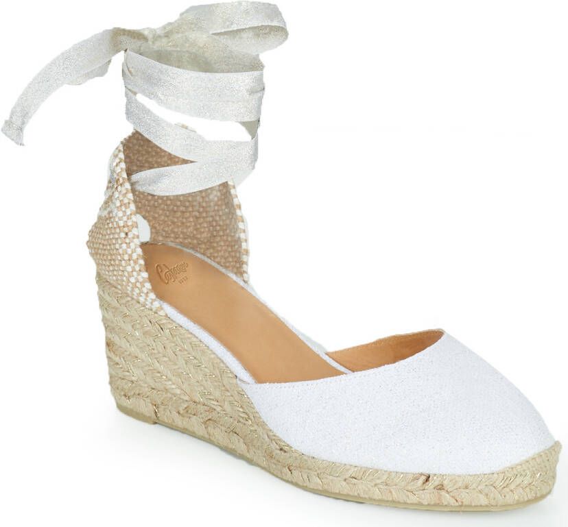 Castañer Witte wig espadrilles met glitter Yellow Dames - Foto 2