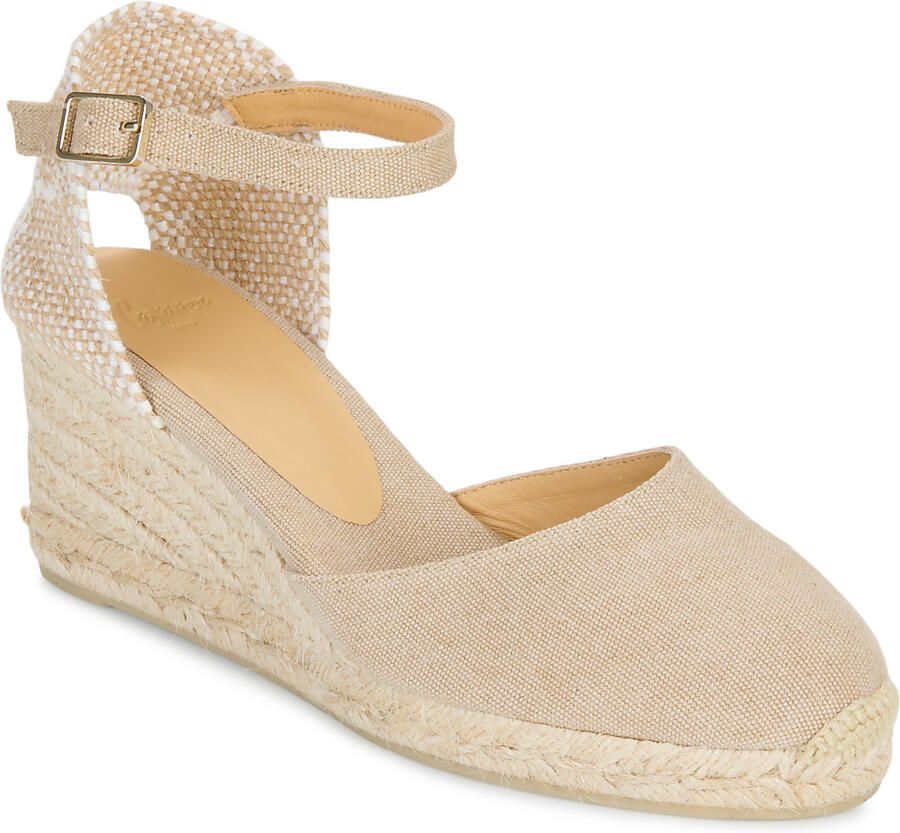 Castañer Hoge Wig Ivoor Espadrilles Sandalen Beige Dames - Foto 5