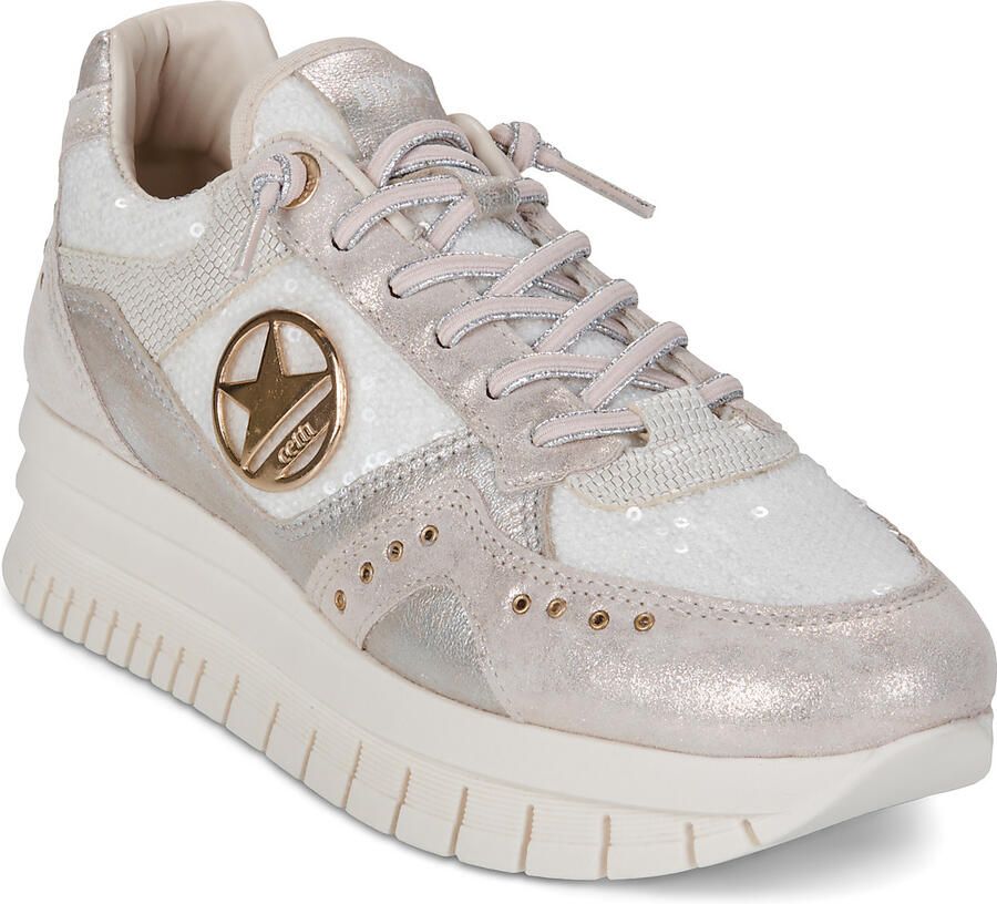 Cetti Lage Sneakers C-1405-SRA-V26-SATURNO-DOLCE-BLANCO