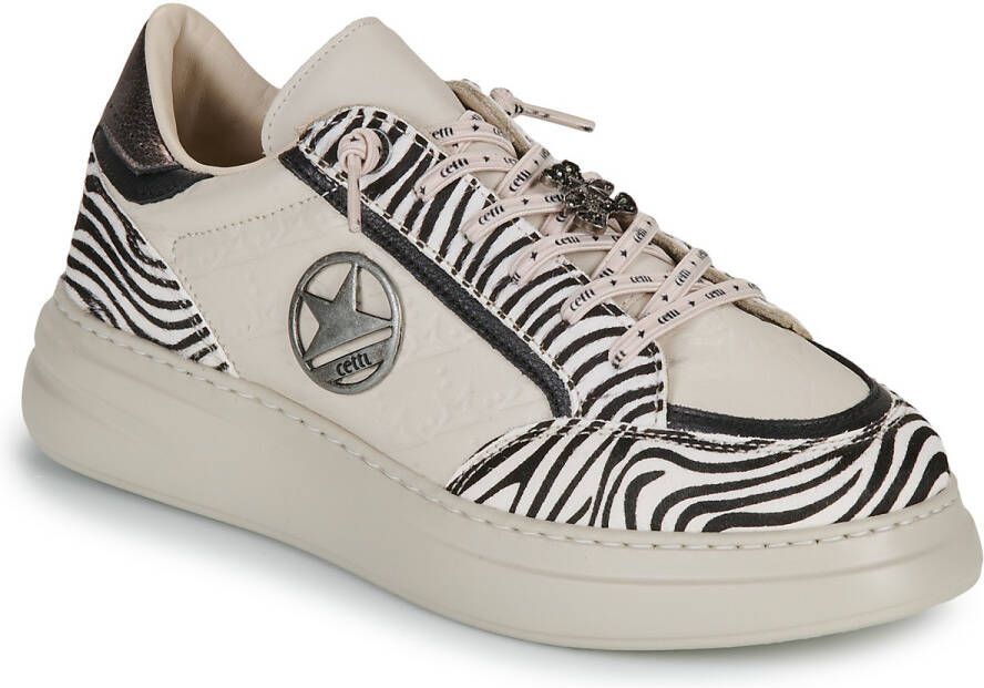 Cetti Lage Sneakers C-1401-SRA-INV26-ZEBRA-NATURE-OFF-WHITE
