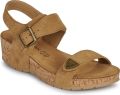 Chattawak Sandalen met sleehak LASPINAS - Bruin