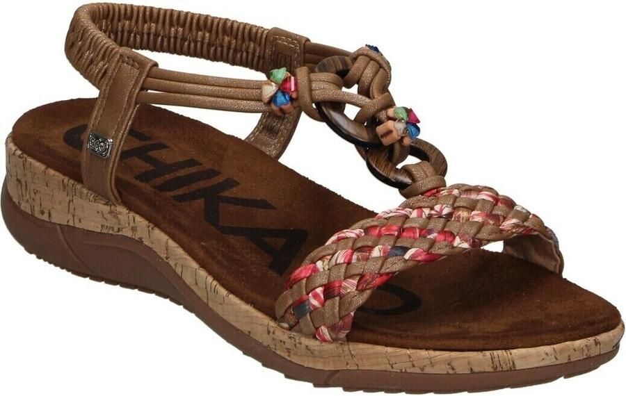 Chika 10 Sandalen met sleehak 115674