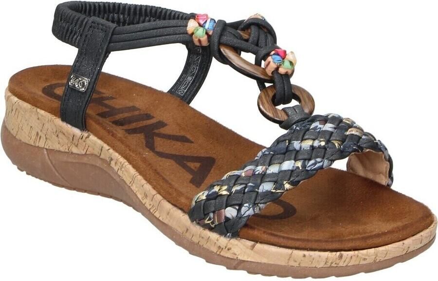 Chika 10 Sandalen met sleehak 115675
