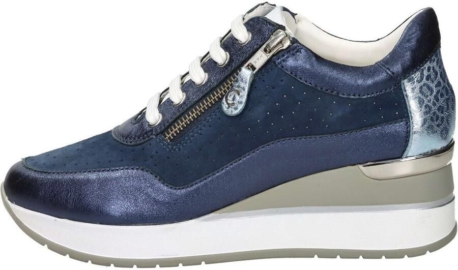 Cinzia Soft Leren Dames Sneakers Stijlvol Comfort Blue Dames - Foto 2