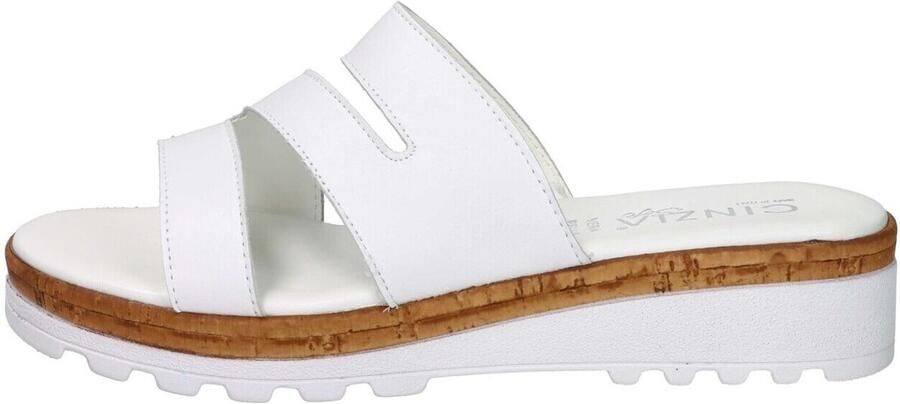 Cinzia Soft Flat Sandals White Dames - Foto 2