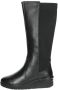 Cinzia Soft Leren en Stoffen Dameslaarzen Black Dames - Thumbnail 2