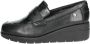 Cinzia Soft Leren Damesloafers Black Dames - Thumbnail 2