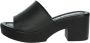 Cinzia Soft Leren Damesandalen Slip-On Sluiting Black Dames - Thumbnail 2