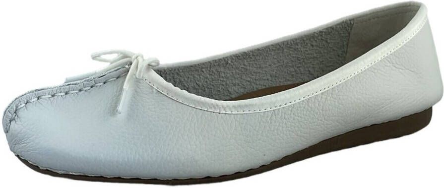 Clarks Damesschoenen Freckle Ice D white leather - Foto 3