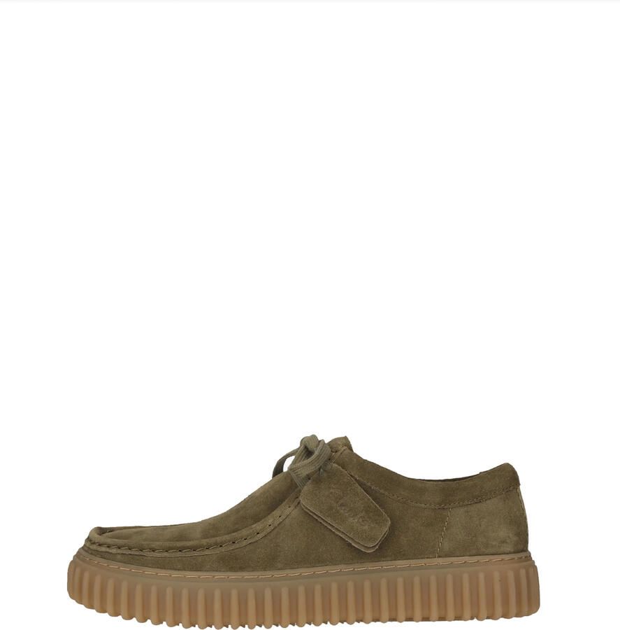 Clarks Torhill Lo Heren Veterschoenen Olive Suede - Foto 3