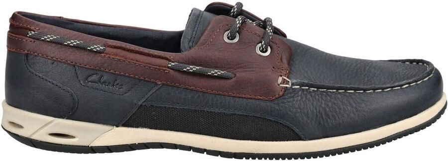 Clarks Orson Sail Heren Veterschoenen Navy Combi - Foto 2
