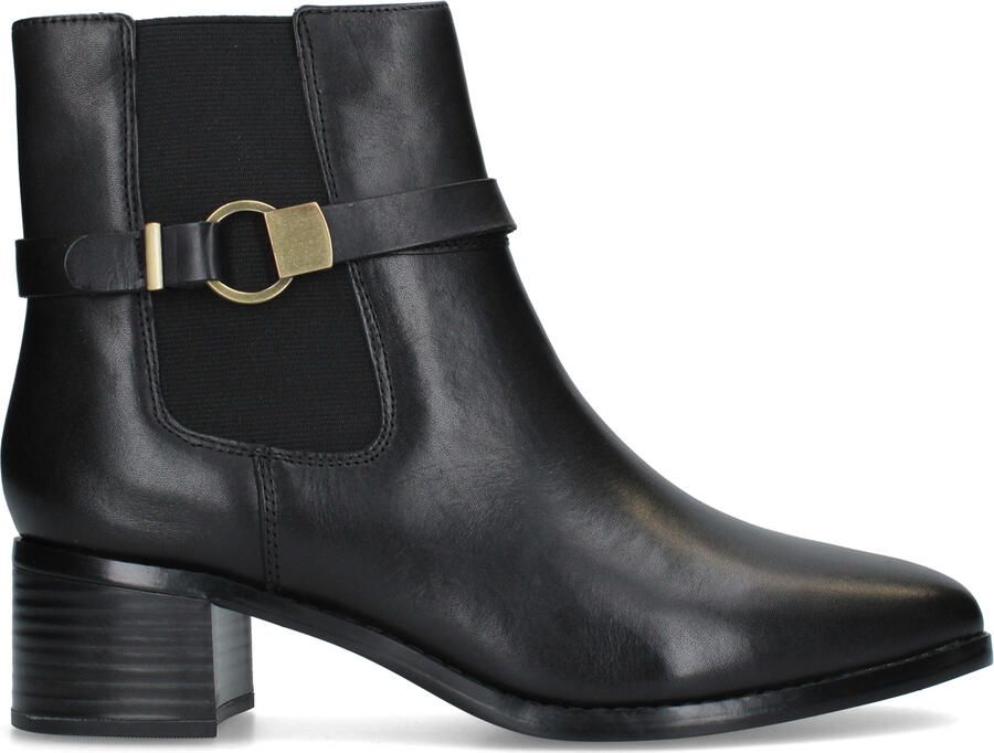 CLARKS Enkellaarsjes 'Wreen Buckle' zwart
