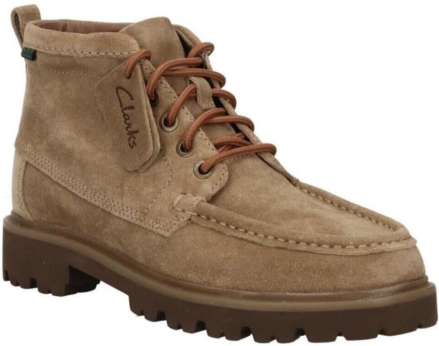 Clarks CLEYHILL HI Vrije tijd half-hoog Heren veterschoen Heren sneakers Taupe - Foto 7