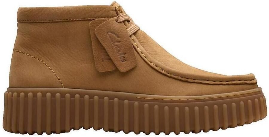 Clarks TORHILL~MOSS~~~~~~~~~~~~~~~~~~ Hoge sneakersVeterlaarzenDames veterschoenenDames sneakersHalf-hoge schoenen Cognac - Foto 11