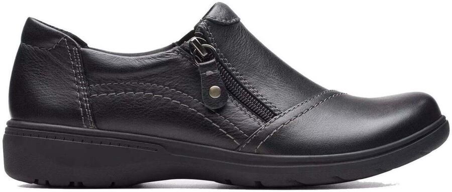 Clarks Zwarte damesschoen Elegant Slip-On Stijl
